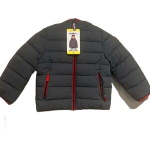 NWT Gerry Kids Grey Lined Puffer Bubble Jacket Sz. 5